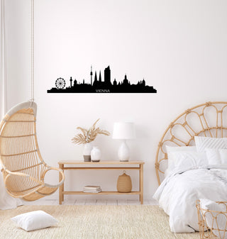 Vienna City Silhouette Metal Wall Art, Housewarming Gift, Metal Art, Metal Wall Decor, Large Metal Wall Art, Metal Skyline, Silhouette, Metal Laser Cut Metal Signs Custom Gift Ideas