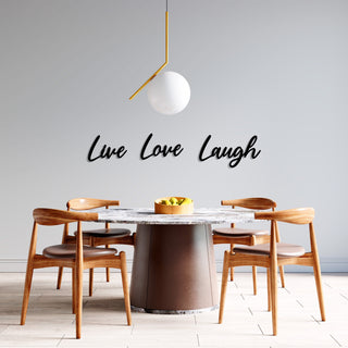 Live Love Laugh Quote Wall Art, Metal Wall Decor, Inspirational Wall Decor, Housewarming Gift, Metal Art, Metal Wall Sign, Home Decor, Metal Laser Cut Metal Signs Custom Gift Ideas