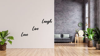 Live Love Laugh Quote Wall Art, Metal Wall Decor, Inspirational Wall Decor, Housewarming Gift, Metal Art, Metal Wall Sign, Home Decor, Metal Laser Cut Metal Signs Custom Gift Ideas