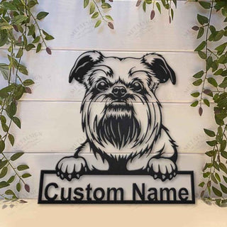 Griffon Bruxellois Dreed Dog Personalized Metal Wall Decor, Cut Metal Sign, Metal Wall Art, Metal House Sign, Metal Laser Cut Metal Signs Custom Gift Ideas