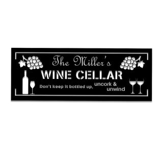 Grape Cellar Wine Metal Bar Sign, Custom Pub, Lounge, Caf? Decor, Wedding, Anniversary Art Gift For Him/her, Metal Laser Cut Metal Signs Custom Gift Ideas