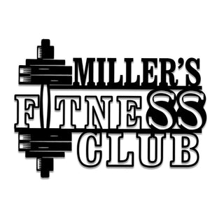 Personalized Metal Gym Sign, Custom Fitness, Cross Fit, Home Decor, Wedding, Anniversary Art Gift For Him/her, Metal Laser Cut Metal Signs Custom Gift Ideas