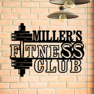 Personalized Metal Gym Sign, Custom Fitness, Cross Fit, Home Decor, Wedding, Anniversary Art Gift For Him/her, Metal Laser Cut Metal Signs Custom Gift Ideas