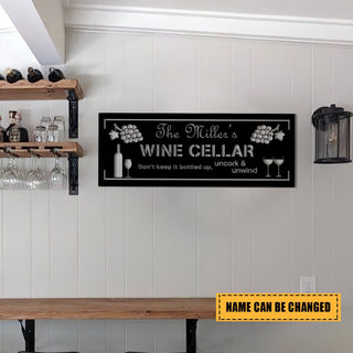 Grape Cellar Wine Metal Bar Sign, Custom Pub, Lounge, Caf? Decor, Wedding, Anniversary Art Gift For Him/her, Metal Laser Cut Metal Signs Custom Gift Ideas