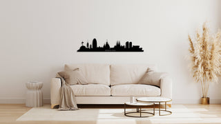 Barcelona City Silhouette Metal Wall Art, Barcelona Skyline Metal Wall Decor, Housewarming Gift, Living Room Decoration, Wall Hangings,, Metal Laser Cut Metal Signs Custom Gift Ideas