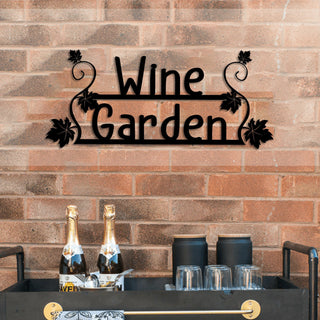 Grape Wine Garden Metal Bar Sign, Custom Pub, Tap, Lounge, Caf?, Home Wall Decor, Wedding, Anniversary Art Gift, Metal Laser Cut Metal Signs Custom Gift Ideas