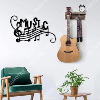 Music Staff With Gclef Metal Art, Music Room Decor, Metal Laser Cut Metal Signs Custom Gift Ideas