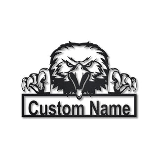 Personalized American Bald Eagle Metal Sign Art, Custom American Bald Eagle Metal Sign, Animal Funny, Father's Day Gift, Pet Gift, Laser Cut Metal Signs Custom Gift Ideas