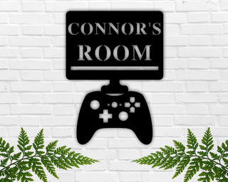 Aeticon PrintPrint Gaming Room Metal Sign, Custom Gaming Sign, Personalized Gamer Sign, Pc Gamer Sign, Gamer Gift, Boys Room Decor, Game Room Decor, Controller Laser Cut Metal Signs Custom Gift Ideas