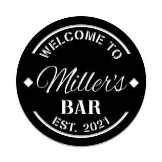 Personalized Metal Bar Sign, Custom Pub, Lounge, Caf?, Home Wall Decor, Metal Laser Cut Metal Signs Custom Gift Ideas