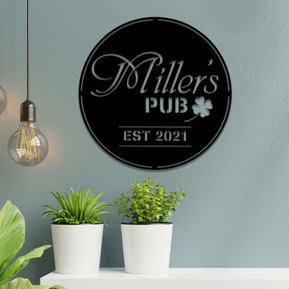 Personalized Irish Metal Bar Sign, Custom Pub, Tap, Lounge, Caf?, Home Wall Decor, Metal Laser Cut Metal Signs Custom Gift Ideas