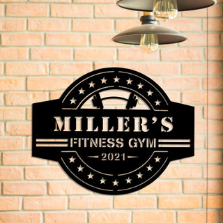 Metal Gym Sign, Custom Fitness Center, Cross Fit Club, Home Wall Decor, Gift For Him/her, Metal Laser Cut Metal Signs Custom Gift Ideas