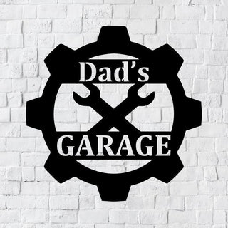 Personalized Garage Sign, Garage Metal Art, Garage Home Decor, Father's Day Gift, Metal Wall Art, Laser Cut Metal Signs Custom Gift Ideas