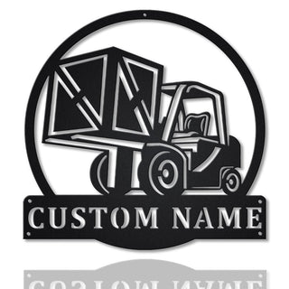 Personalized Forklift Driver Metal Sign Art, Custom Forklift Driver Monogram Metal Sign, Forklift Gifts, Job Gift, Decor Decoration, Laser Cut Metal Signs Custom Gift Ideas