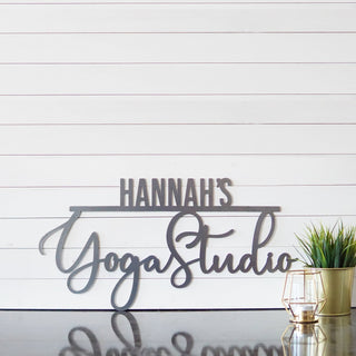 Custom Yoga Sign, Custom Gym Sign, Custom Home Gym Sign, Yoga Sign, Personalized Gym Signs, Gifts For Her, Anniversary Gifts, Laser Cut Metal Signs Custom Gift Ideas