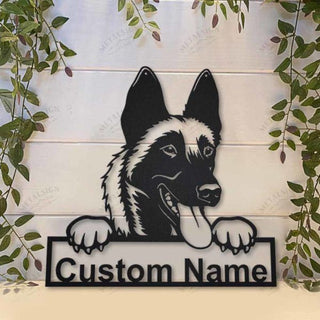 Malinois Dog Personalized Metal Wall Decor, Cut Metal Sign, Metal Wall Art, Metal House Sign, Metal Laser Cut Metal Signs Custom Gift Ideas