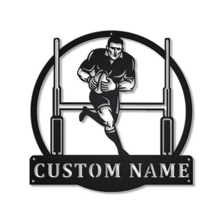 Personalized Rugby Union Sport Metal Sign Art, Custom Rugby Union Sport Metal Sign, Skeleton Rugby Gift, Decor Decoration, Birthday Gift, Laser Cut Metal Signs Custom Gift Ideas