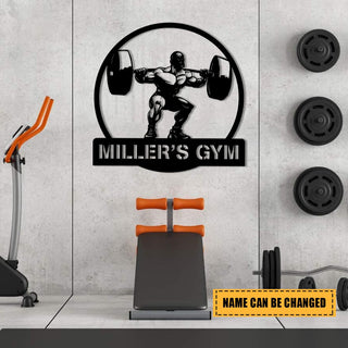 Personalized Metal Gym Sign, Fitness Center, Club, Home Wall Decor, Metal Laser Cut Metal Signs Custom Gift Ideas