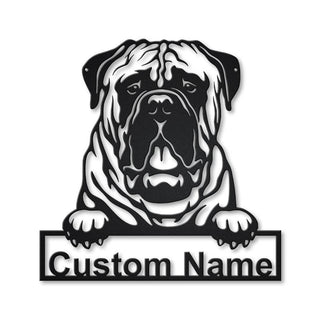 Personalized Bullmastiff Dog Metal Sign Art, Custom Bullmastiff Dog Metal Sign, Bullmastiff Dog Gifts Funny, Dog Gift, Animal Custom, Laser Cut Metal Signs Custom Gift Ideas