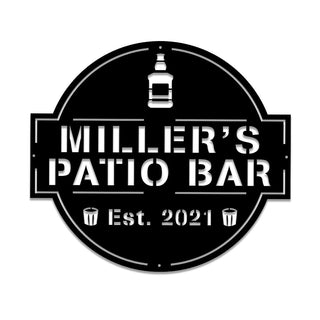 Personalized Metal Patio Bar Sign, Custom Pub, Tap, Caf?, Home Wall Decor, Metal Laser Cut Metal Signs Custom Gift Ideas