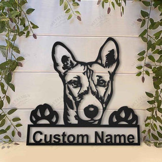 Basenji Personalized Metal Wall Decor, Cut Metal Sign, Metal Wall Art, Metal House Sign, Metal Laser Cut Metal Signs Custom Gift Ideas