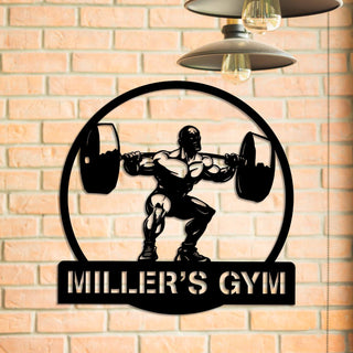 Personalized Metal Gym Sign, Fitness Center, Club, Home Wall Decor, Metal Laser Cut Metal Signs Custom Gift Ideas