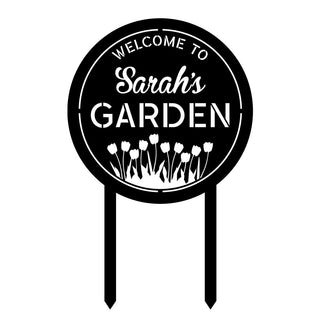 Personalized Metal Garden Sign, Outdoor Garden Stake, Anniversary Art Gift For Her, Gardening Lovers, Metal Laser Cut Metal Signs Custom Gift Ideas