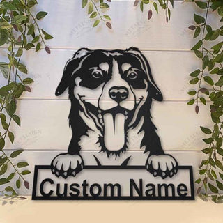 Entlebucher Mountain Dog Personalized Metal Wall Decor, Cut Metal Sign, Metal Wall Art, Metal House Sign, Metal Laser Cut Metal Signs Custom Gift Ideas