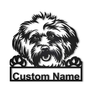 Personalized Lhasa Apso Dog Metal Sign Art, Custom Lhasa Apso Dog Metal Sign, Birthday Gift, Animal Funny, Father's Day Gift, Laser Cut Metal Signs Custom Gift Ideas