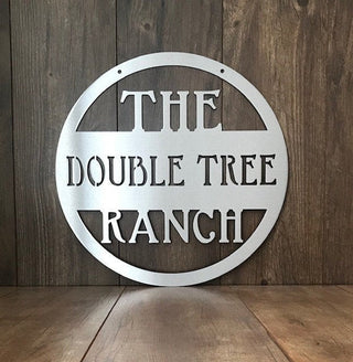 Farm Sign Or Ranch Sign, Personalized Sign With Your Name, Rustic Steel Handmade Made To Order Cow Sign, Custom Metal Sign, Wall Decor, Laser Cut Metal Signs Custom Gift Ideas