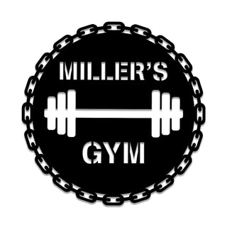 Personalized Metal Gym Sign, Fitness Center, Cross Fit, Home Wall Decor, Metal Laser Cut Metal Signs Custom Gift Ideas