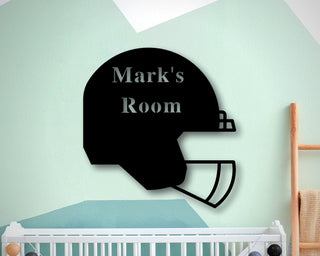 Personalized Metal Football Sign, Football Gift For Boys, Personalized Football For Boys Room, Metal Football Sign, Laser Cut Metal Signs Custom Gift Ideas