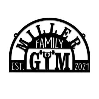 Personalized Metal Gym Sign, Cross Fit Club, Home Wall Decor, Wedding Art Gift, Metal Laser Cut Metal Signs Custom Gift Ideas