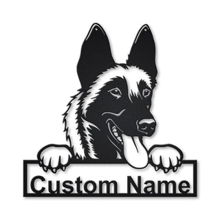 Personalized Malinois Dog Metal Sign Art, Custom Malinois Dog Metal Sign, Birthday Gift, Animal Funny, Father's Day Gift, Laser Cut Metal Signs Custom Gift Ideas