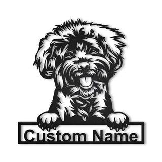 Personalized Labradoodle Dog Metal Sign Art, Custom Labradoodle Dog Metal Sign, Birthday Gift, Animal Funny, Father's Day Gift, Laser Cut Metal Signs Custom Gift Ideas