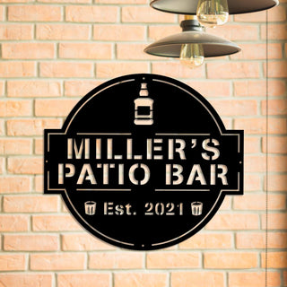 Personalized Metal Patio Bar Sign, Custom Pub, Tap, Caf?, Home Wall Decor, Metal Laser Cut Metal Signs Custom Gift Ideas