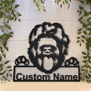 Black Russian Terrier Personalized Metal Wall Decor, Cut Metal Sign, Metal Wall Art, Metal House Sign, Metal Laser Cut Metal Signs Custom Gift Ideas