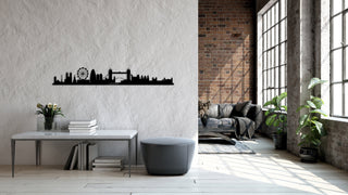 London City Silhouette Metal Wall Art, London Skylinemetal Wall Decor, Housewarming Gift, Home Living Room Decoration, Wall Hangings,, Metal Laser Cut Metal Signs Custom Gift Ideas