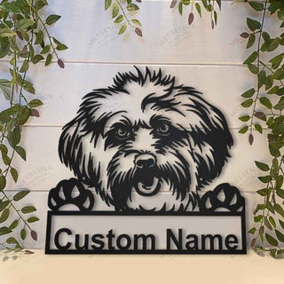 Lhasa Apso Personalized Metal Wall Decor, Cut Metal Sign, Metal Wall Art, Metal House Sign, Metal Laser Cut Metal Signs Custom Gift Ideas