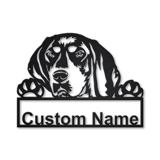 Personalized Bluetick Coonhound Metal Sign Art, Custom Bluetick Coonhound Metal Sign, Dog Gift, Birthday Gift, Animal Funny, Laser Cut Metal Signs Custom Gift Ideas