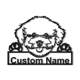 Personalized Bichon Frise Dog Metal Sign Art, Custom Bichon Frise Dog Metal Sign, Bichon Frise Dog Gifts Funny, Dog Gift, Animal Custom, Laser Cut Metal Signs Custom Gift Ideas