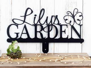 Garden Name Sign, Gift For Her, Name Sign, Metal Sign, Outdoor Sign, Personalized Gift, Metal Garden Sign, Butterfly, Laser Cut Metal Signs Custom Gift Ideas