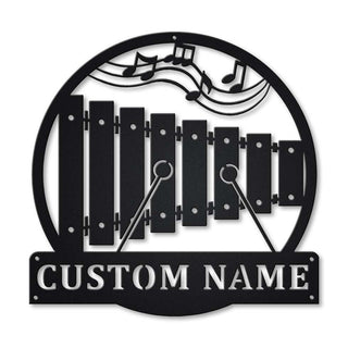 Personalized Xylophone Monogram Metal Sign Art, Custom Xylophone Monogram Metal Sign, Birthday Gift, Xylophone Gift, Music Gift, Laser Cut Metal Signs Custom Gift Ideas