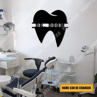 Custom Tooth Dental Steel Art, Orthodontist Metal Wall Decor, Metal Laser Cut Metal Signs Custom Gift Ideas