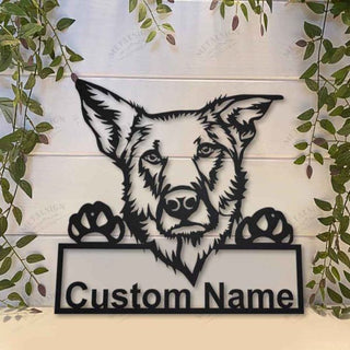 Chinook Dog Personalized Metal Wall Decor, Cut Metal Sign, Metal Wall Art, Metal House Sign, Metal Laser Cut Metal Signs Custom Gift Ideas