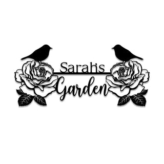 Metal Garden Sign, Custom Outdoor Garden Stake, Home Decor, Wedding Gift For Her, Gardening Lovers, Metal Laser Cut Metal Signs Custom Gift Ideas