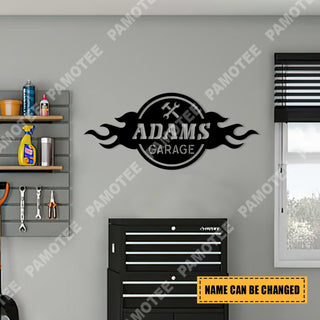 Personalized Car Garage Steel Art, Metal Sign, Gift For Him, Metal Laser Cut Metal Signs Custom Gift Ideas