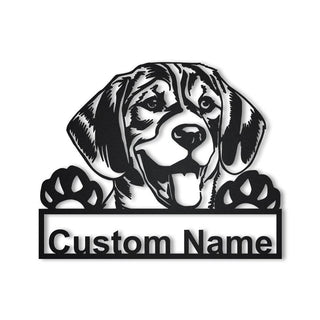 Personalized Beagle Dog Metal Sign Art, Custom Beagle Dog Metal Sign, Dog Gift, Birthday Gift, Animal Funny, Laser Cut Metal Signs Custom Gift Ideas