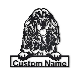 Personalized Cocker Spaniel Dog Metal Sign Art, Custom Cocker Spaniel Dog Metal Sign, Dog Gift, Birthday Gift, Animal Funny, Laser Cut Metal Signs Custom Gift Ideas