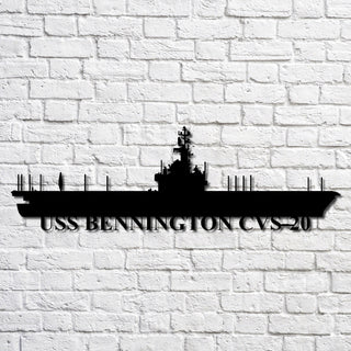 Aeticon PrintPrint Uss Bennington Cvs20 Navy Ship Metal Art, Custom Us Navy Ship Cut Metal Sign, Gift For Navy Veteran, Navy Ships Silhouette Metal Art, Navy Home Decor Laser Cut Metal Signs Custom Gift Ideas